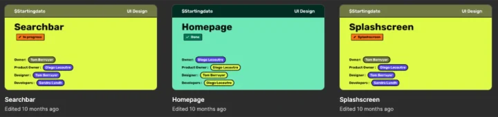 Découpage des fichiers Figma de l’interface Fuego par EPIC